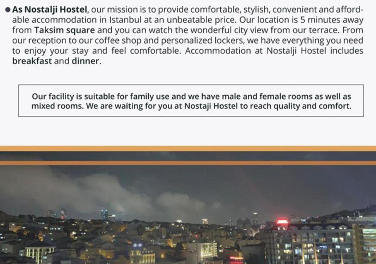 Nostalji Hostel اسطنبول المظهر الخارجي الصورة